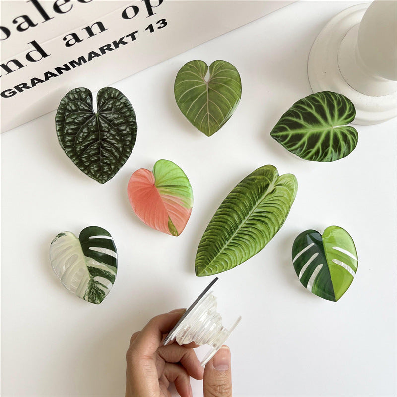 Houseplant Tropical Leaf Phone Grip & PhoneStand