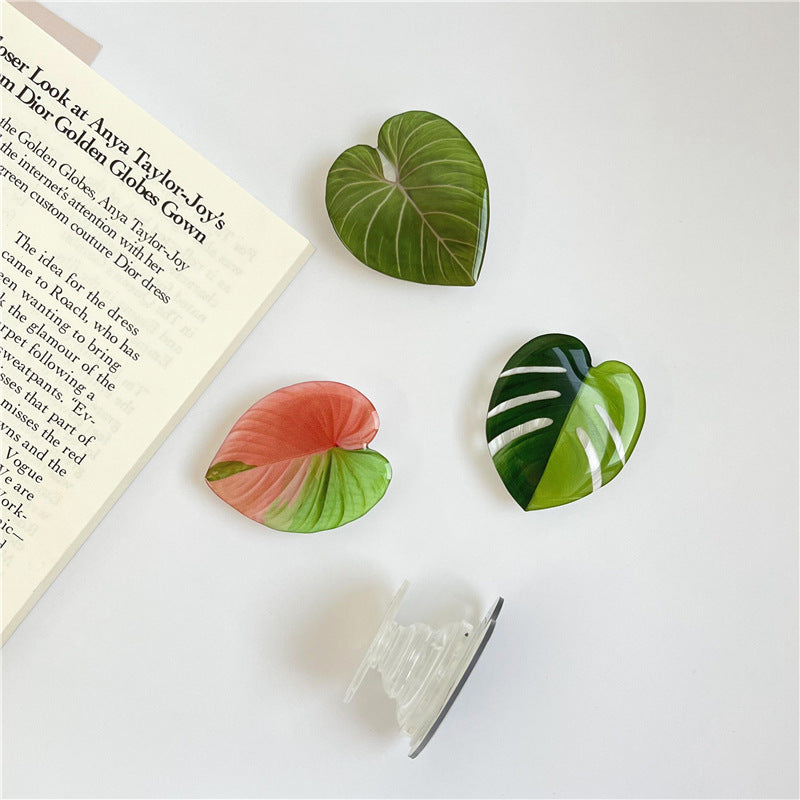 Houseplant Tropical Leaf Phone Grip & PhoneStand