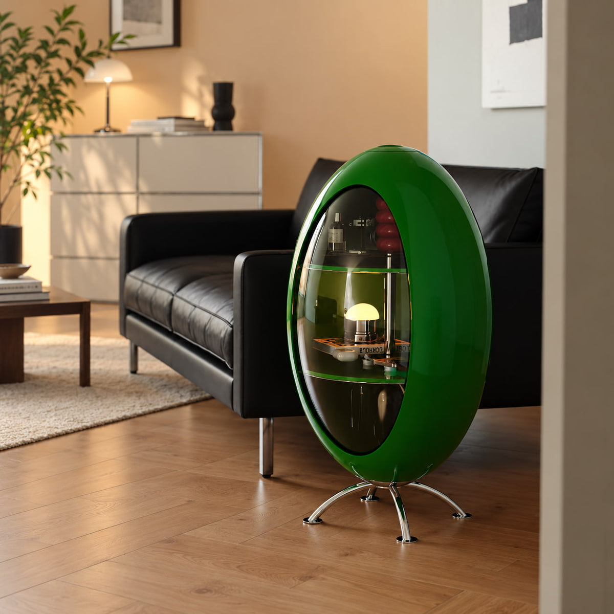 Space Age Capsule Display Cabinet
