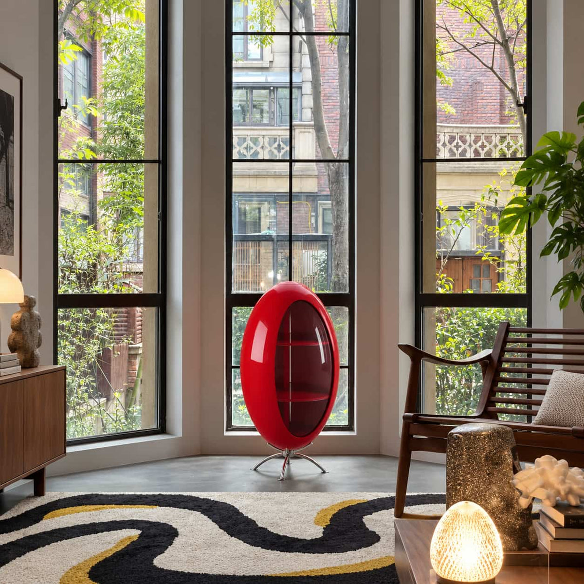 Space Age Capsule Display Cabinet