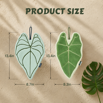 AMIUZ Decorative Hand Towel, Gift Set of 2 pack Leaf Shaped Hand Towel